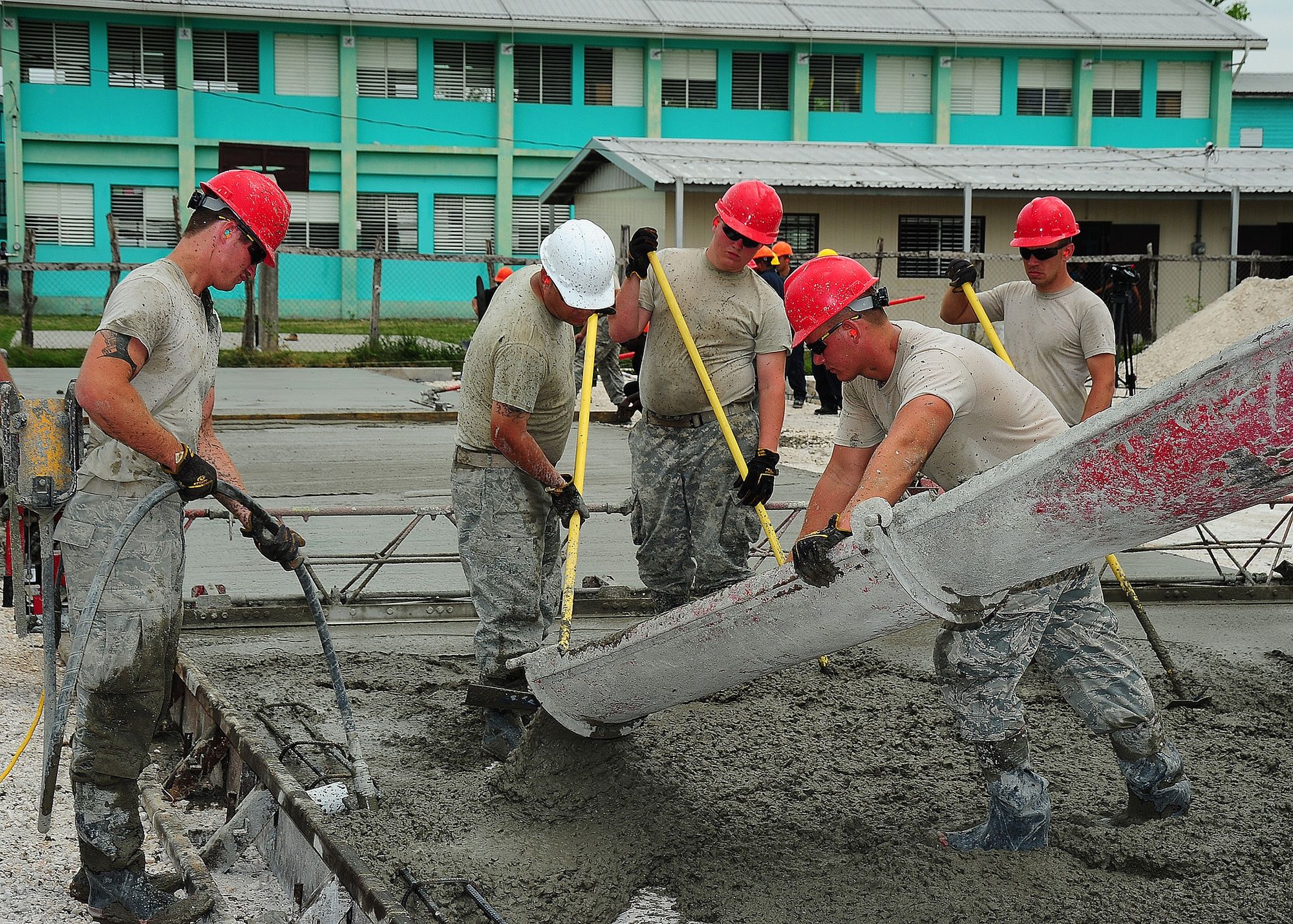 Government works team on site